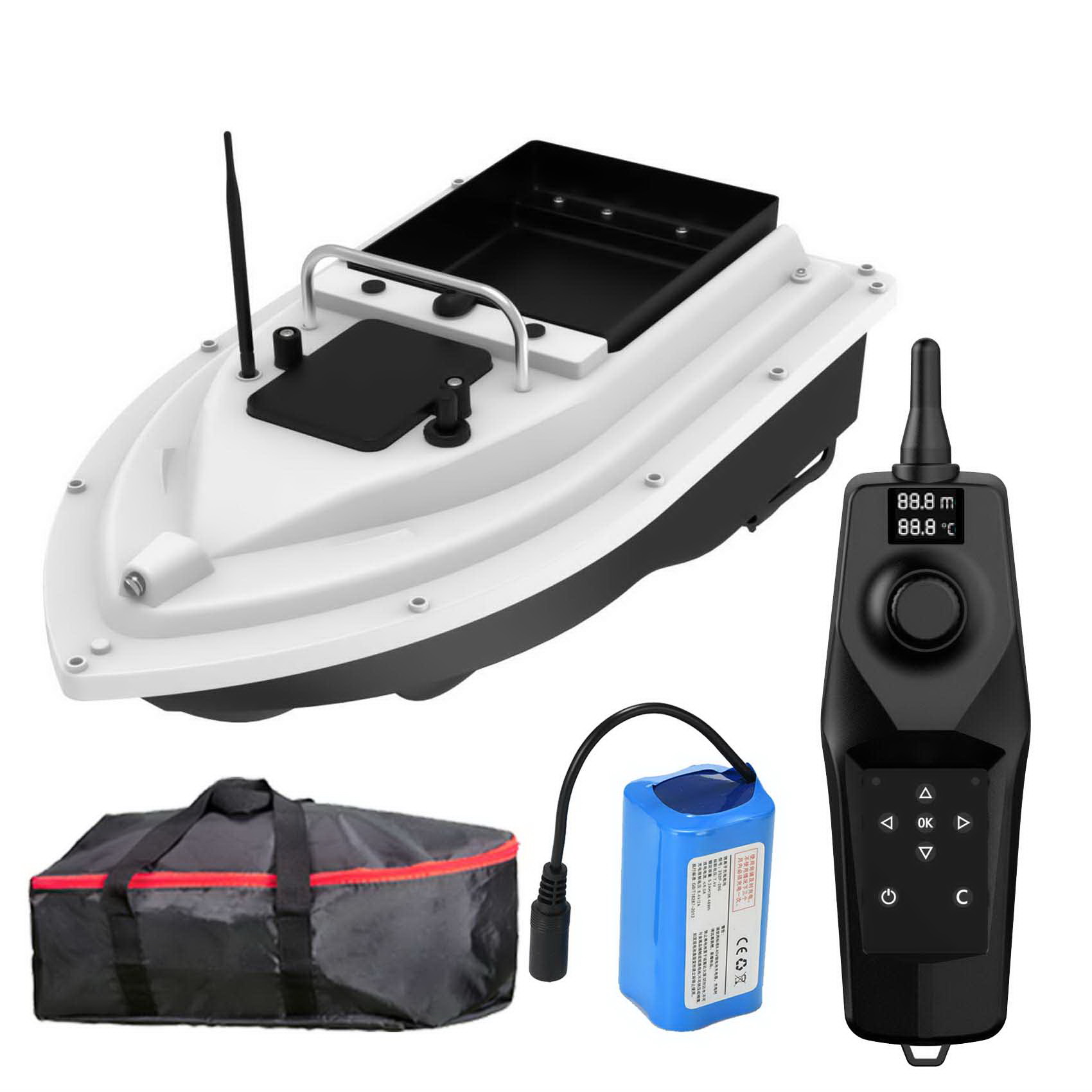 Fishing Boat Trailer - D36 RC Fishing Bait Boat with
