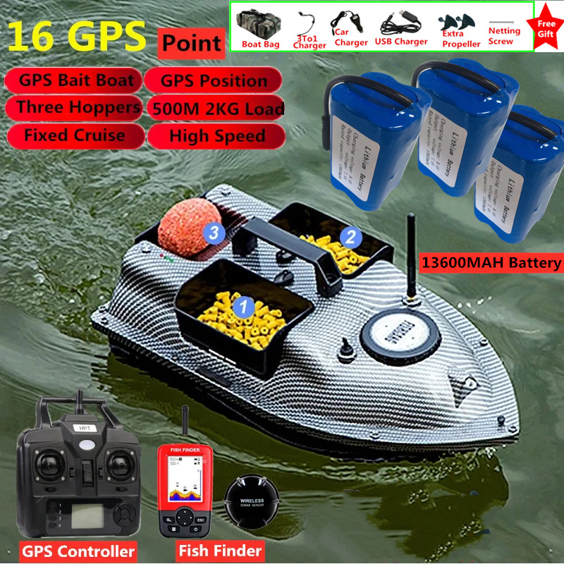 16PCS Point GPS Nesting Bait B - Fishing Boat Gps recension och pris