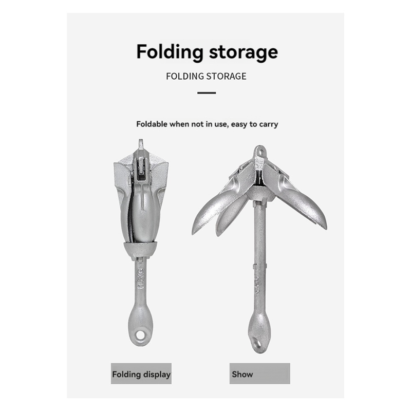 AB56-0.7KG Steel Folding Water - Fishing Boat Anchor recension och pris