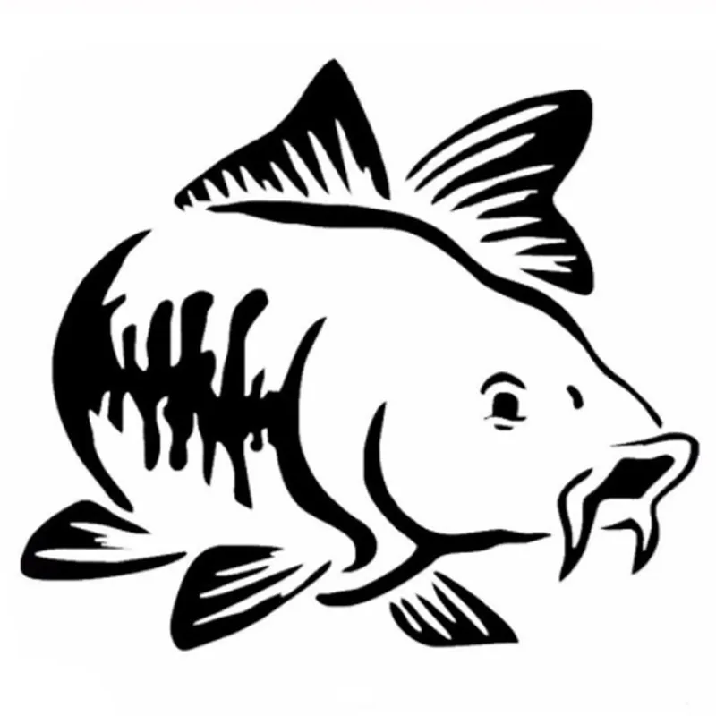 Car Sticker Cartoon Carp Fishi - Fishing Boat Oar recension och pris