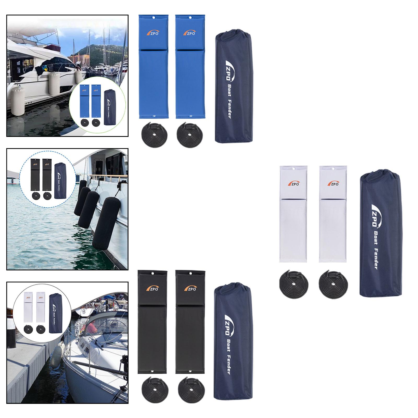 2Pcs Flat Boat Fender with Rop - Fishing Boat Paddle recension och pris