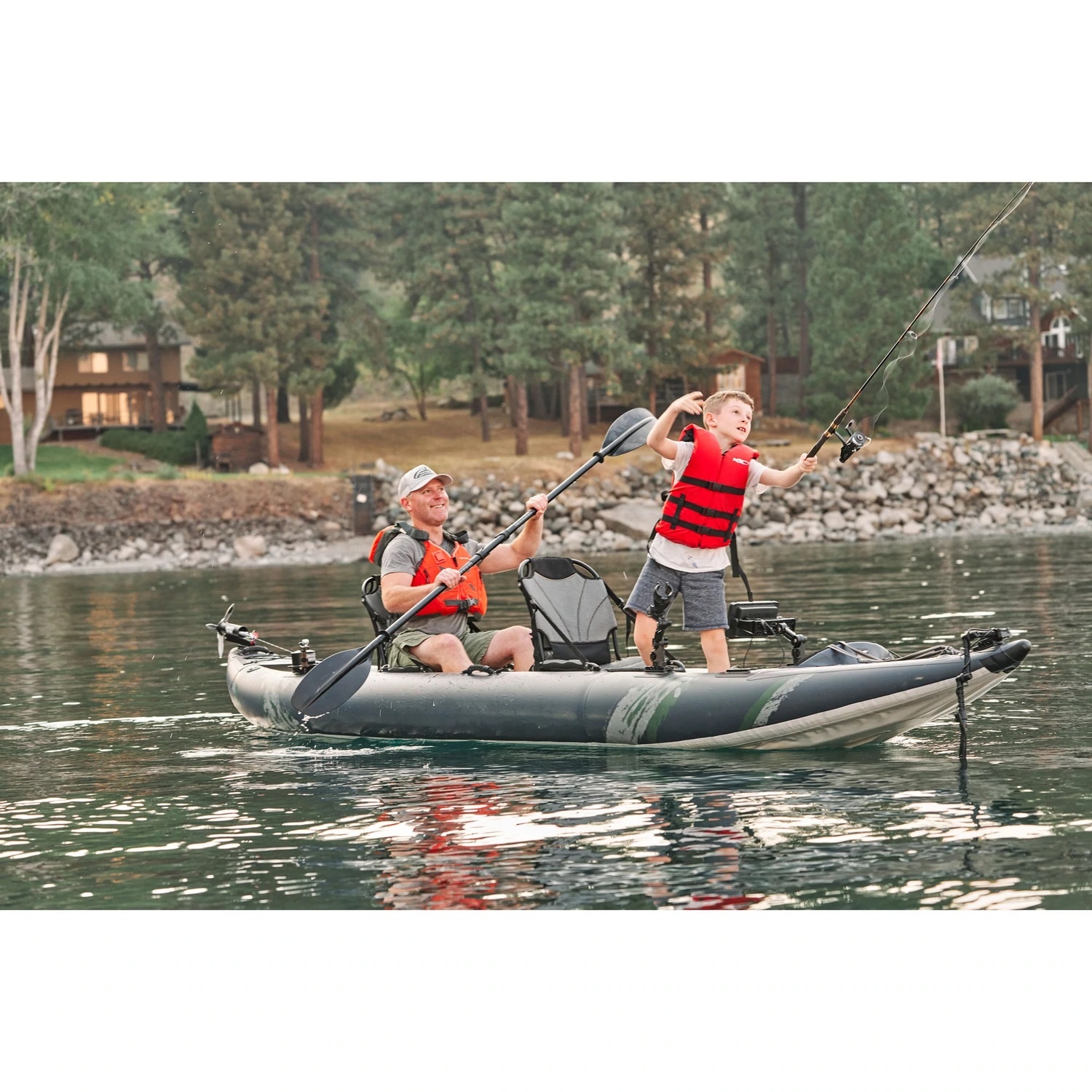 Airo Inflatable Fishing Kayak  - Fishing Boat Seat recension och pris