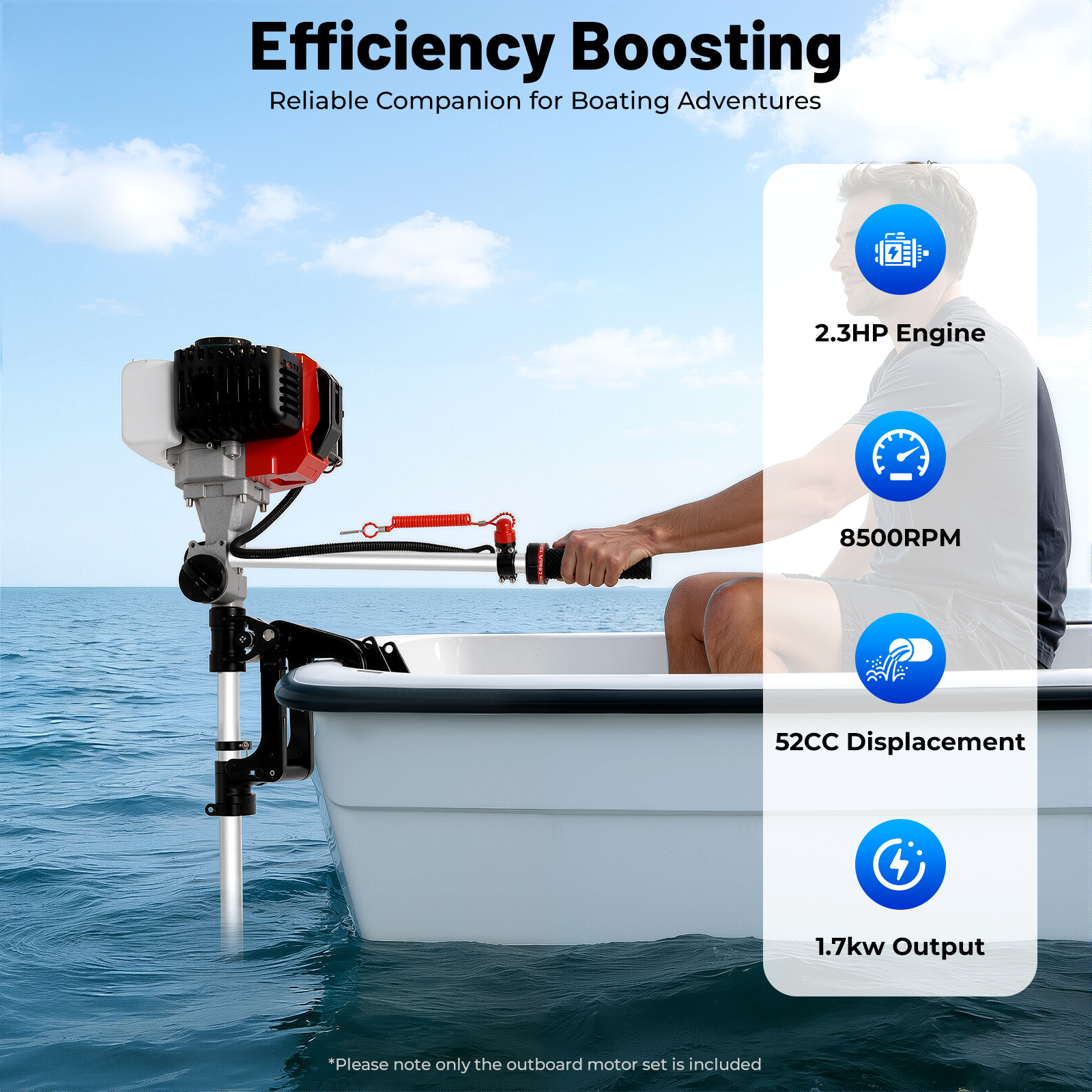 Shunyu 2.3Horsepower Two-strok - Fishing Boat Outboard Motor recension och pris
