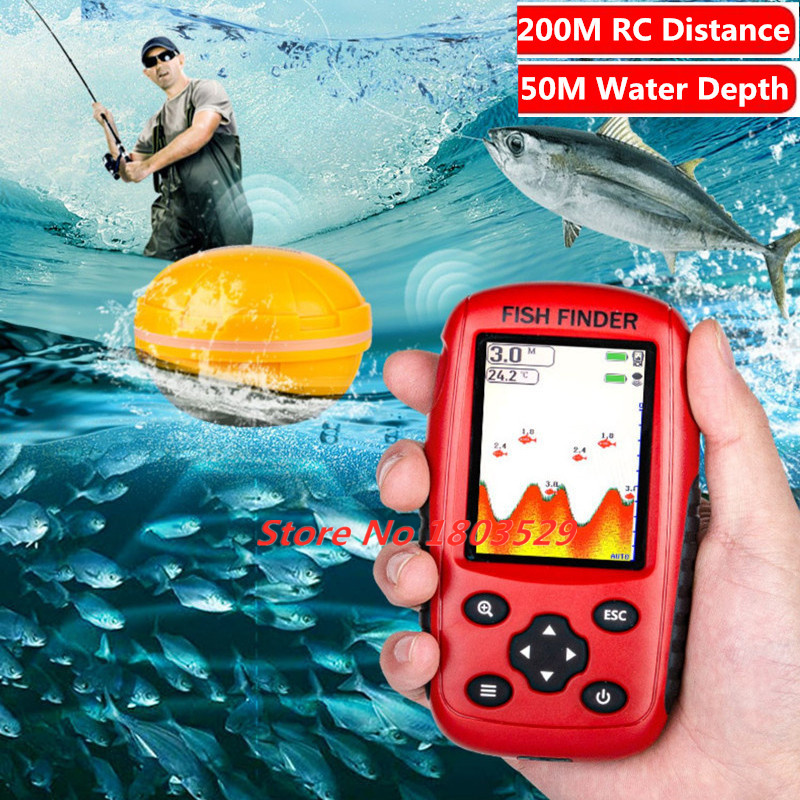 Update 200M Portable Sonar Fis - Fishing Boat Depth Finder recension och pris
