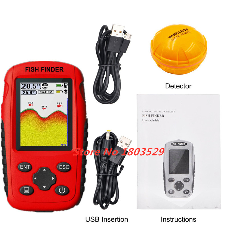 Update 200M Portable Sonar Fis - Fishing Boat Depth Finder recension och pris
