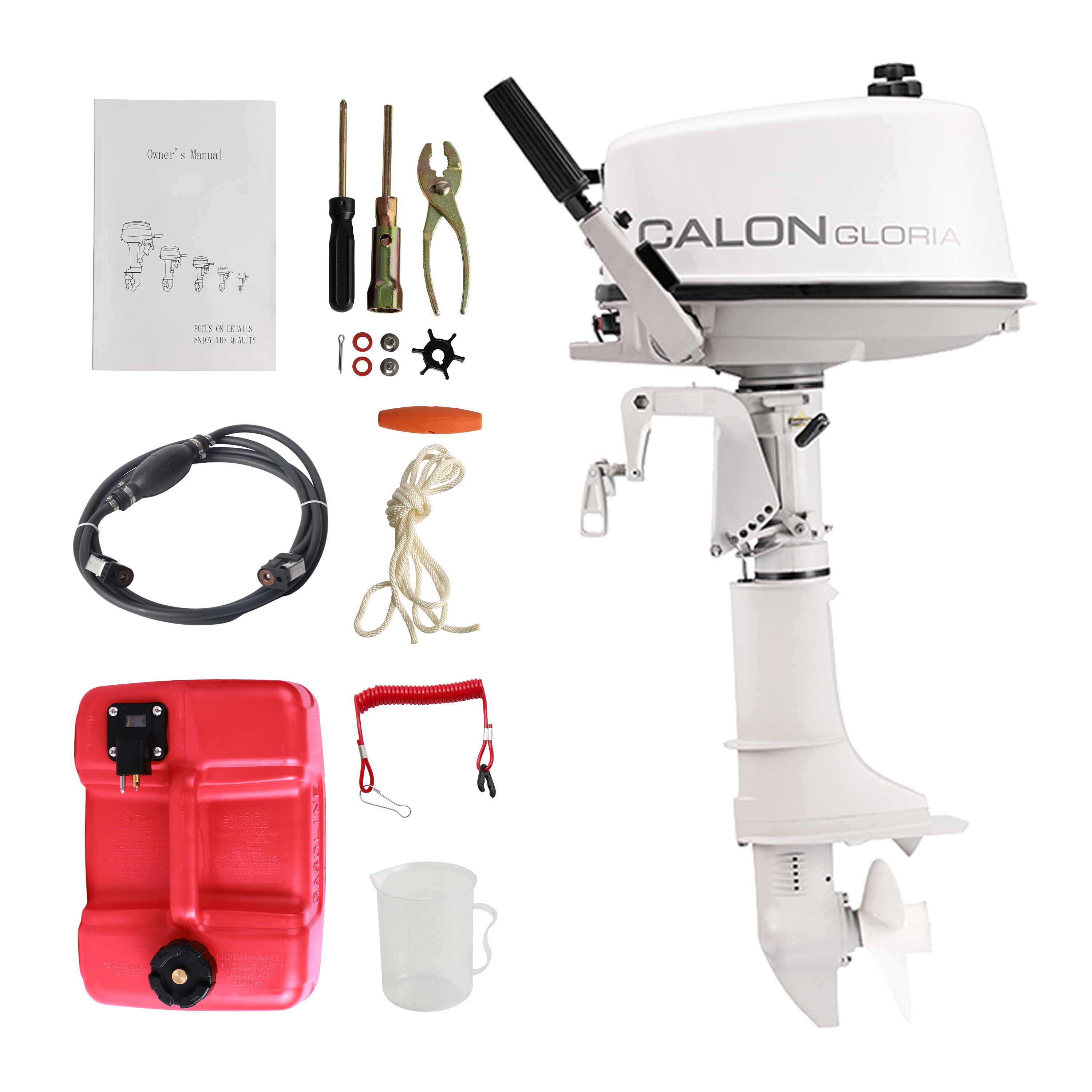 2 Stroke 5HP Calon Outboard Mo - Fishing Boat Outboard Motor recension och pris