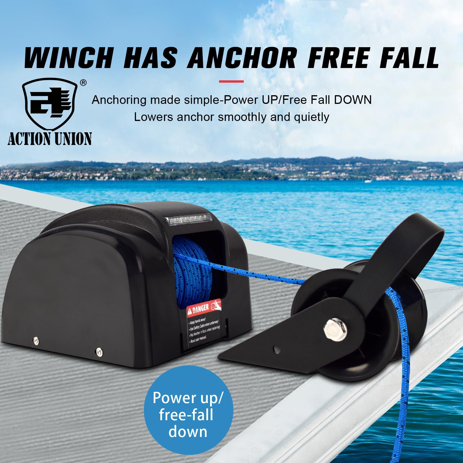 Electric anchor winch 12V, sui - Fishing Boat Steering Wheel recension och pris