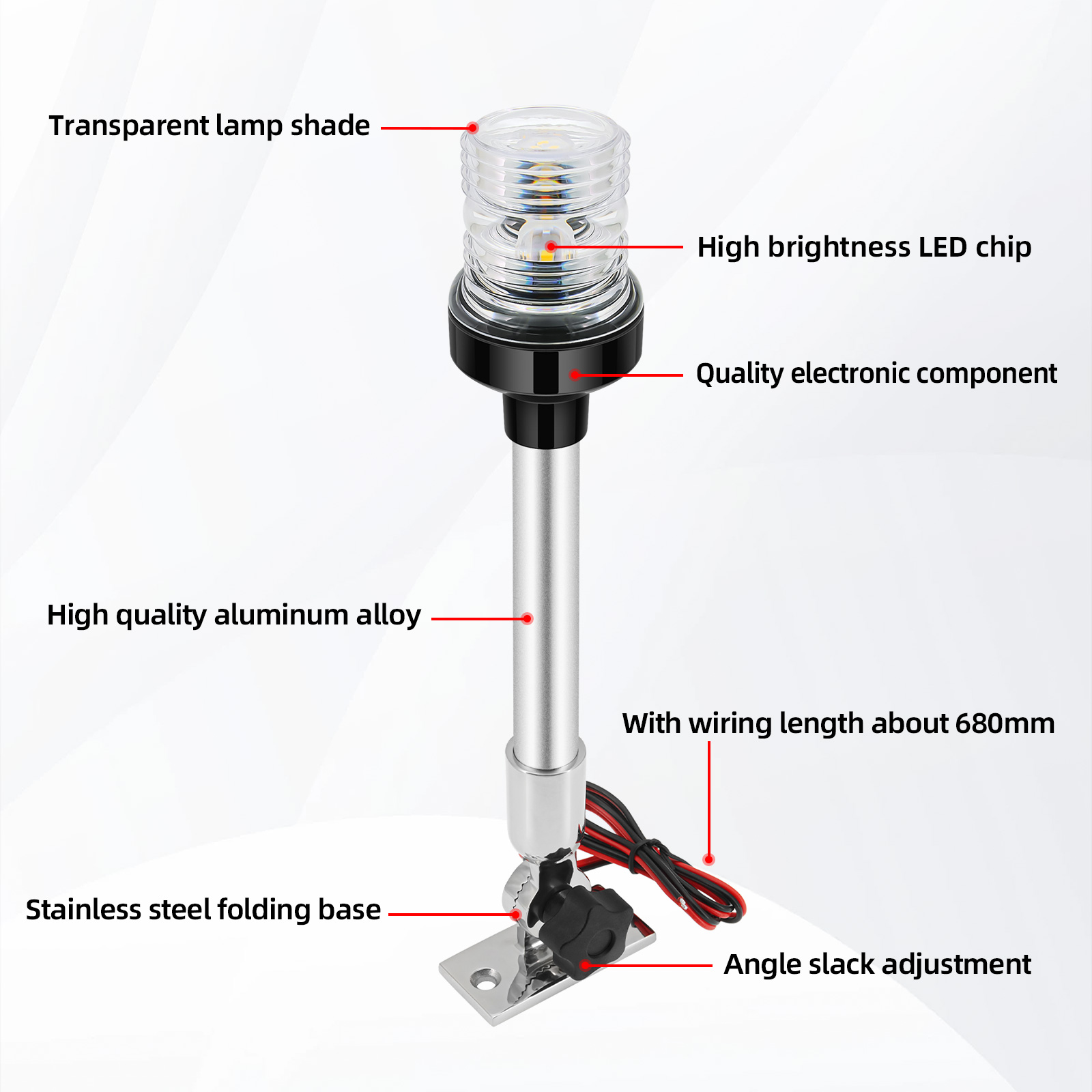 Navigation Light 12inch Marine - Fishing Boat Navigation Light recension och pris