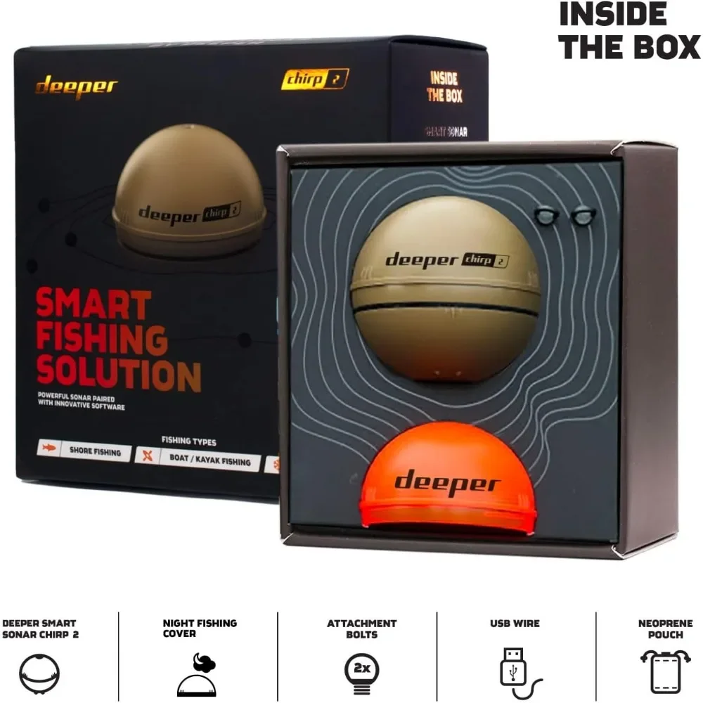 A  Chirp 2 Sonar Fish Finder - - Fishing Boat Depth Finder recension och pris
