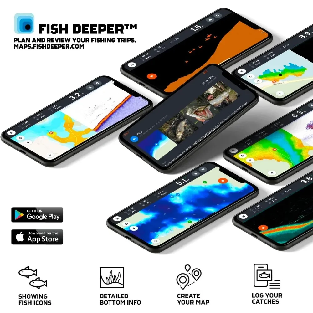A  Chirp 2 Sonar Fish Finder - - Fishing Boat Depth Finder recension och pris