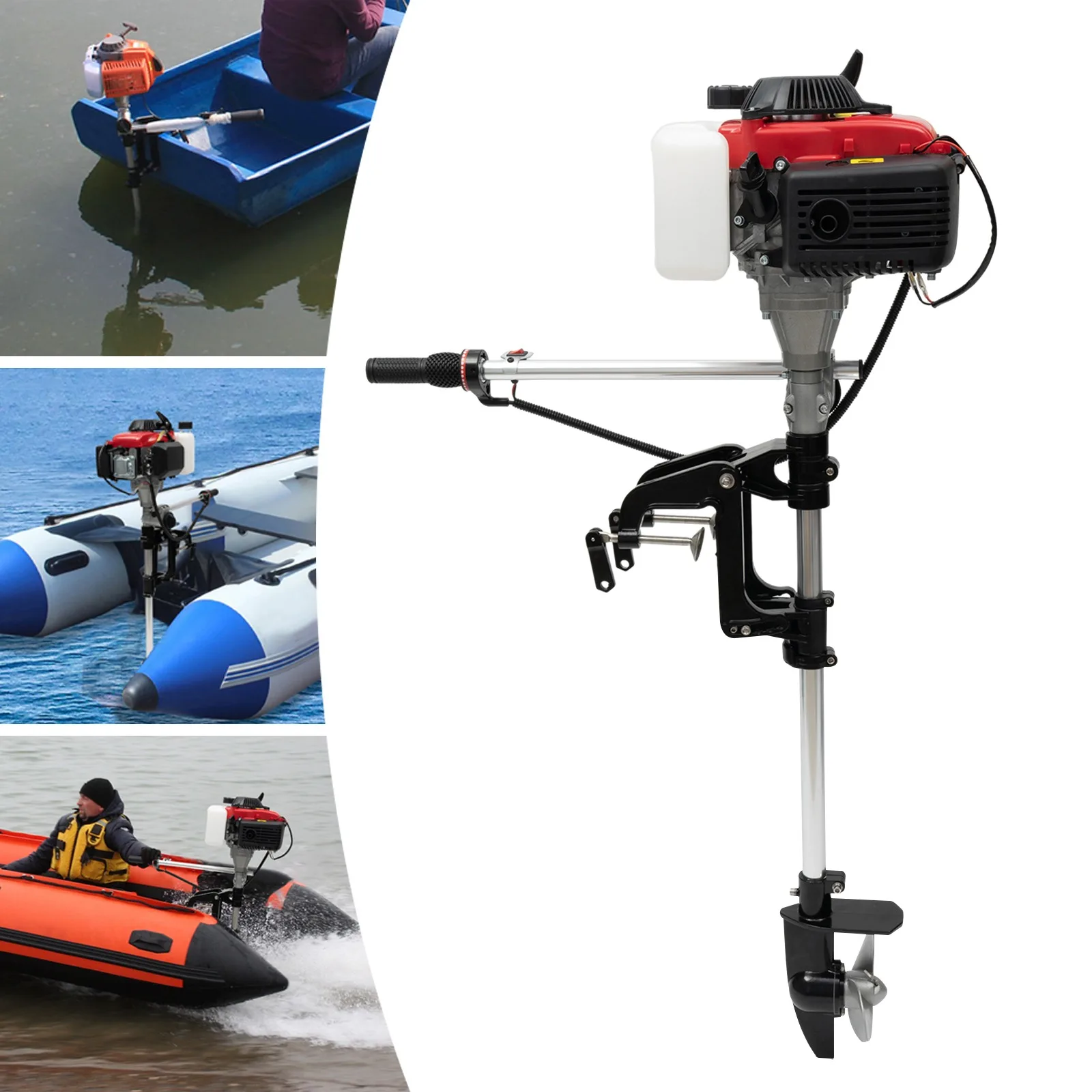 4-Stroke 4HP Boat Outboard Mot - Fishing Boat Outboard Motor recension och pris