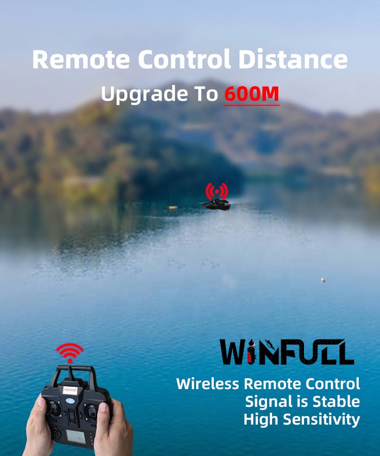 WINFULL Wireless Remote Contro - Fishing Boat Gps recension och pris