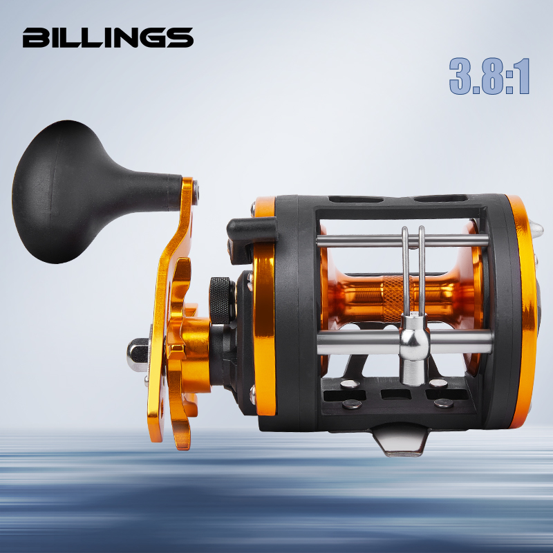BILLINGS Trolling Drum Reel 33 - Fishing Boat Steering Wheel recension och pris