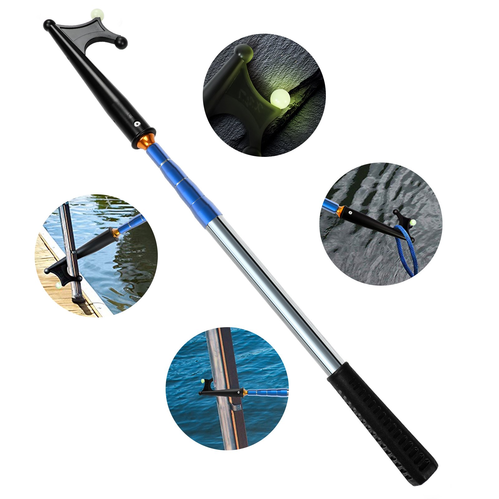 SANLIKE Telescoping Boat Hooks - Fishing Boat Oar recension och pris