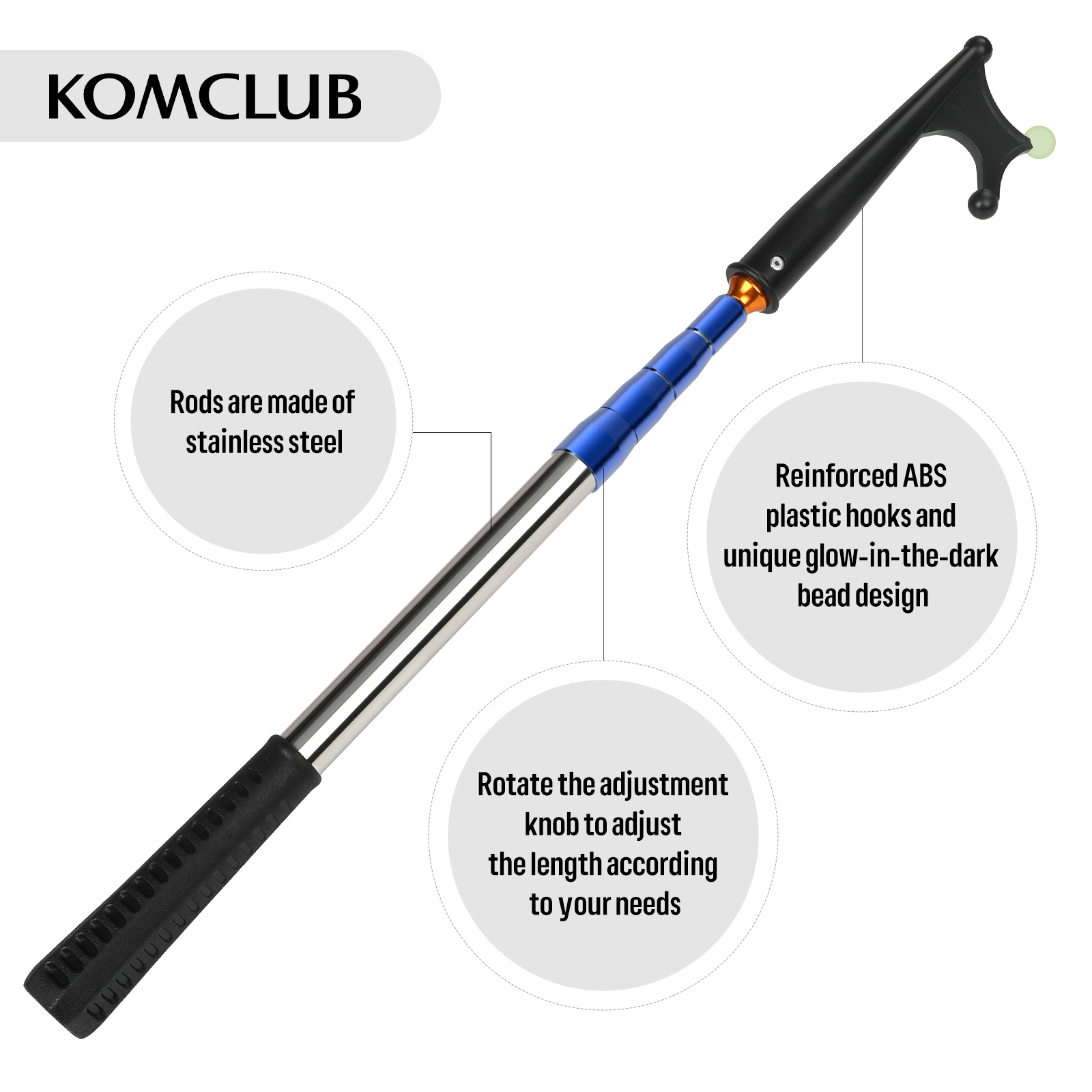 SANLIKE Telescoping Boat Hooks - Fishing Boat Oar recension och pris