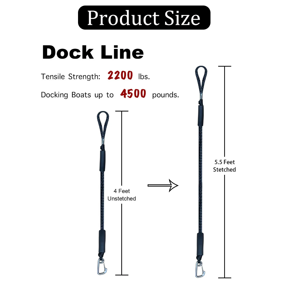 2/1PCS Elastic Bungee Mooring  - Fishing Boat Anchor recension och pris