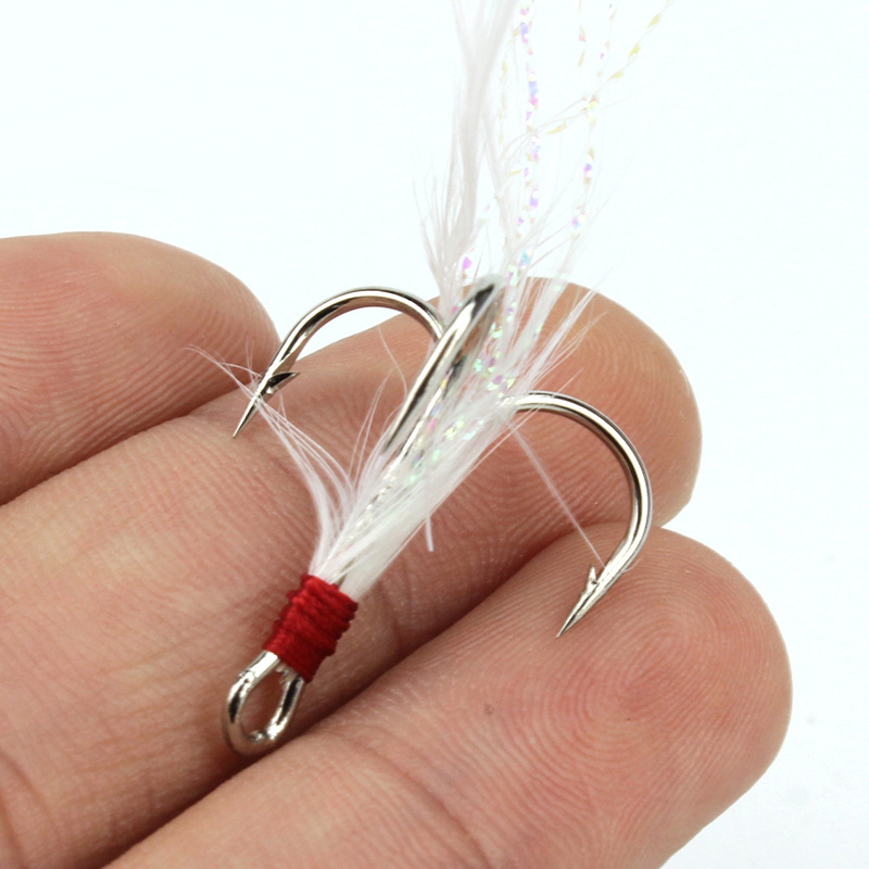 5pcs 4#6#Tied hair three ancho - Fishing Boat Anchor recension och pris