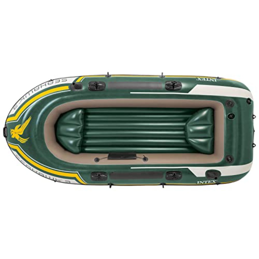 Inflatable Fishing Boat with O - Fishing Boat Oar recension och pris