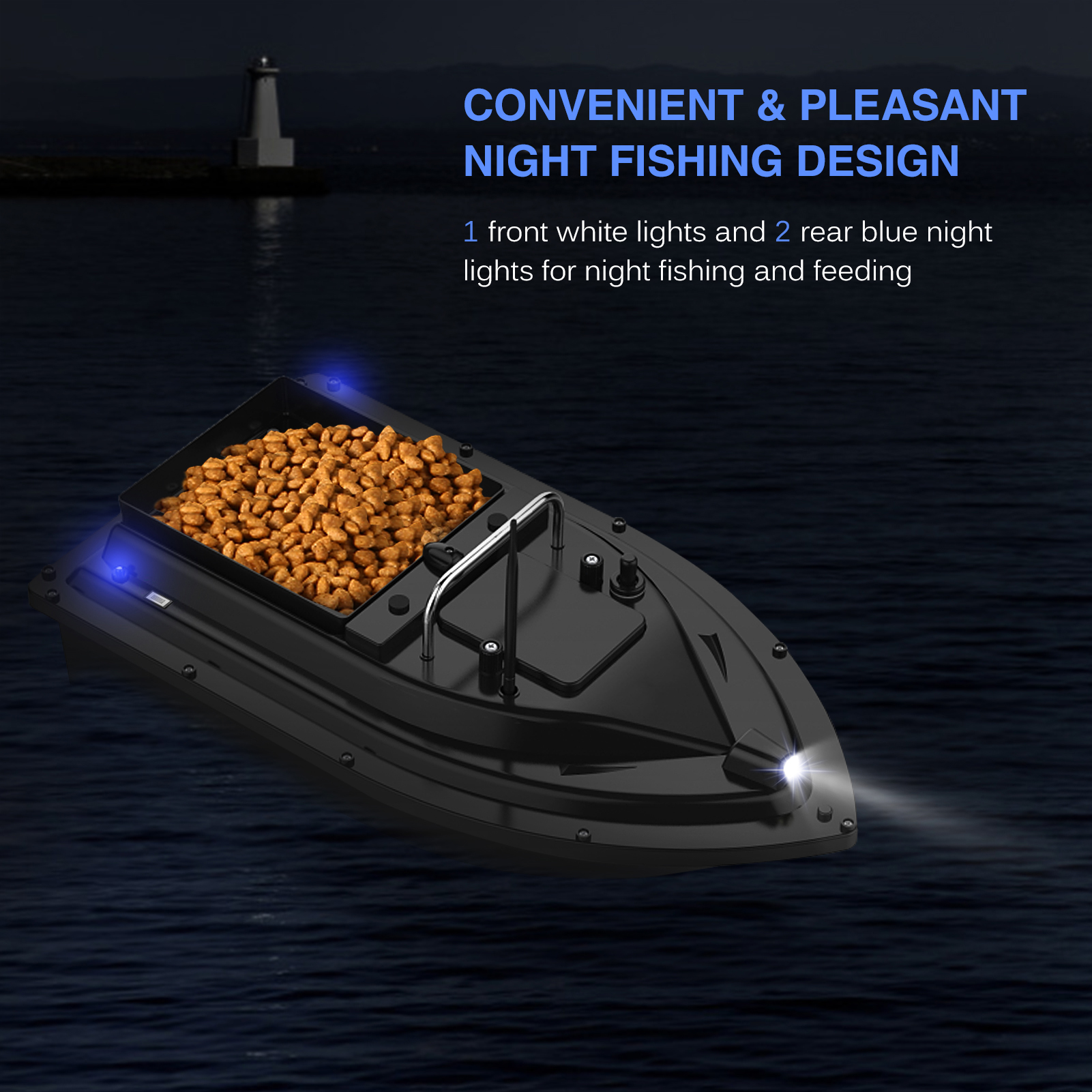 D16E GPS Fishing Bait Boat wit - Fishing Boat Gps recension och pris